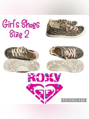 Girls Shoes Roxy Kids Bayshore Slip On Size 2